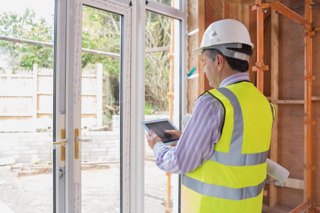 man holding a tablet